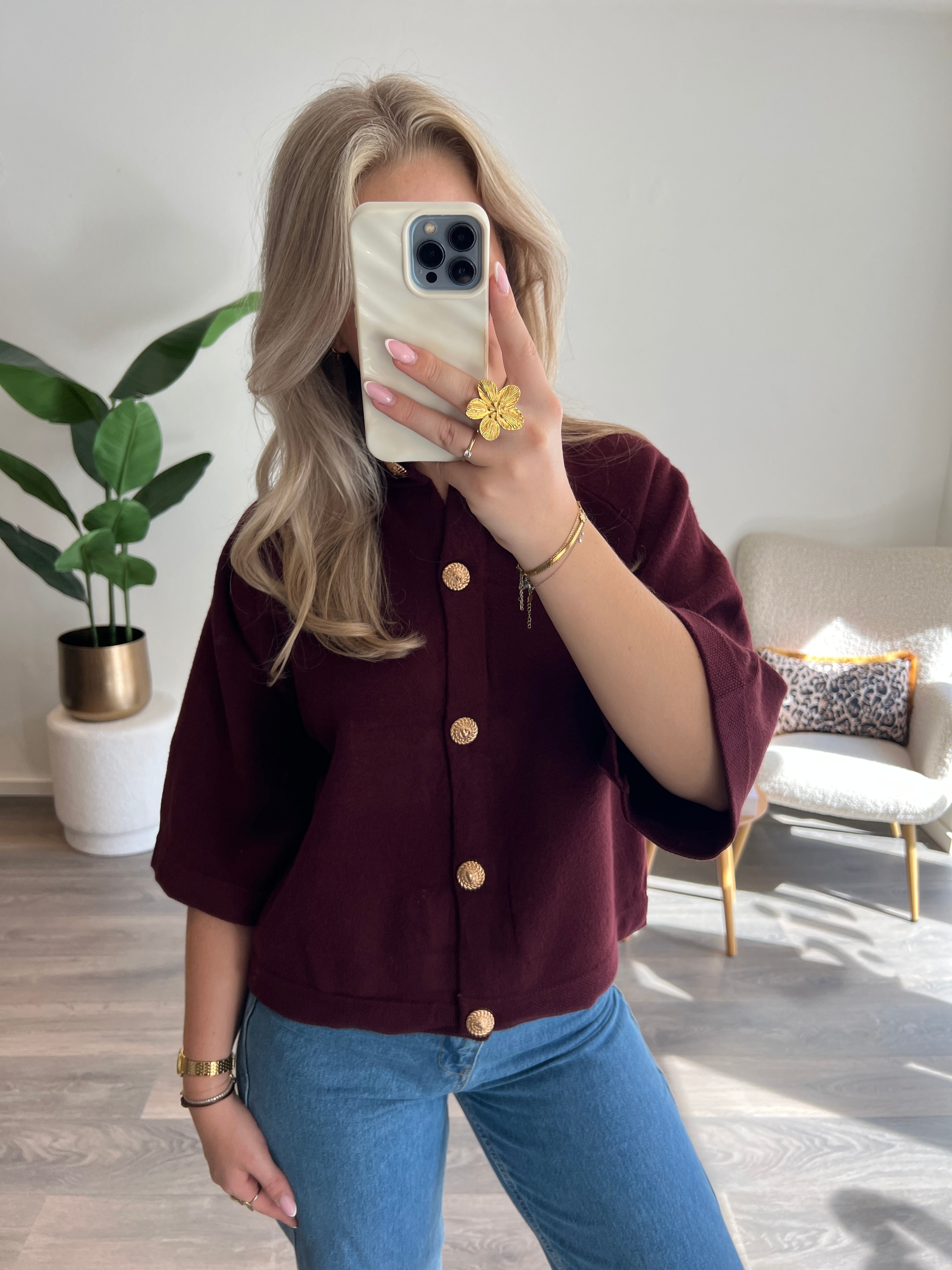 Vest Janine | Bordeaux