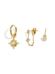 Oorbellen Set Stars | Goud