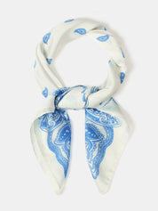 Sjaal Paisley | Wit Lichtblauw