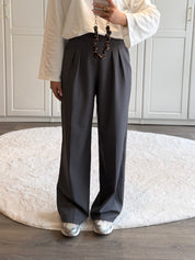 Pantalon Tess | Donkergrijs