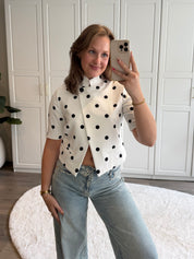 Blazer Kiki Polkadot | Wit