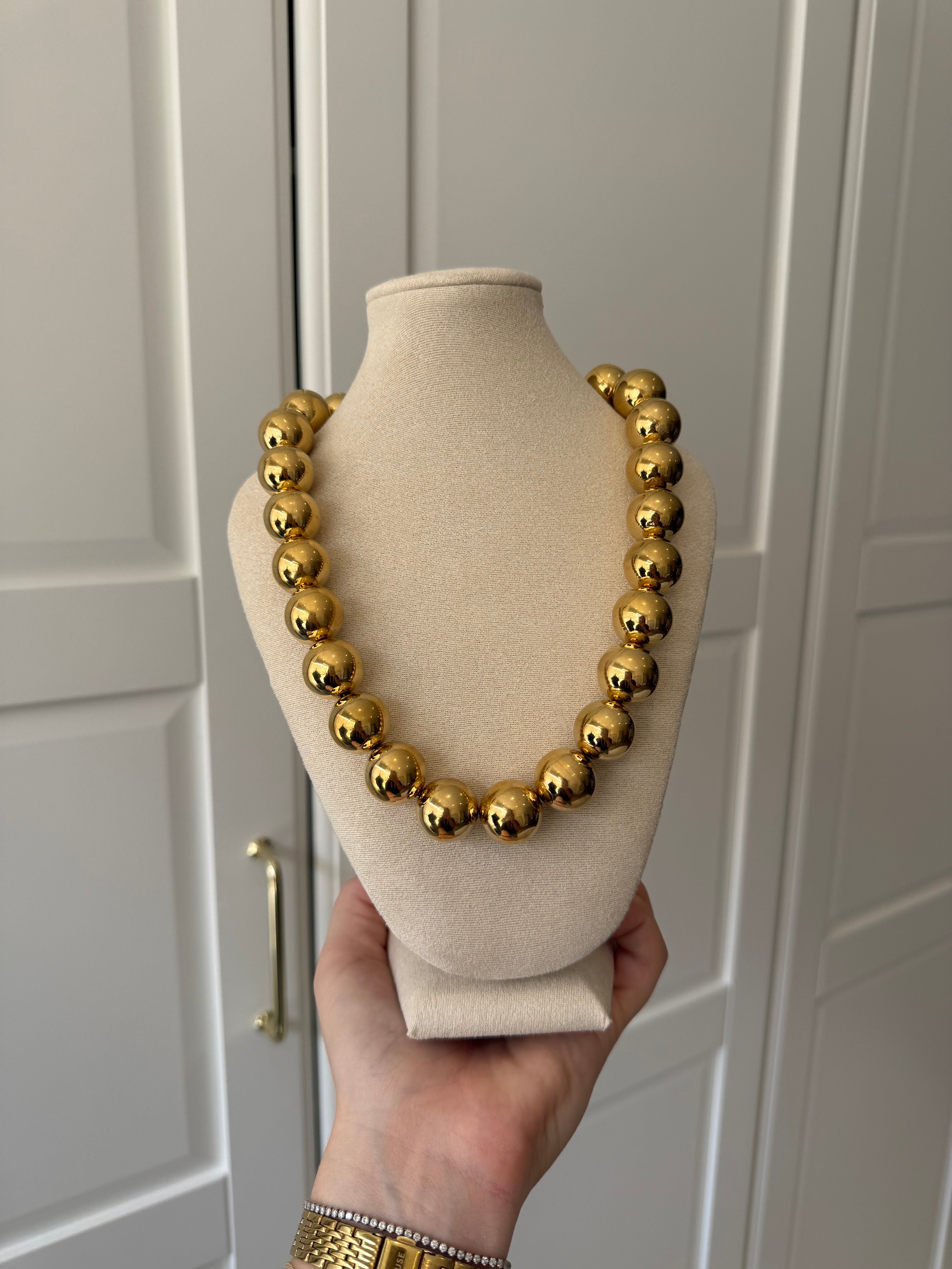 Big Bubble Ketting | Goud