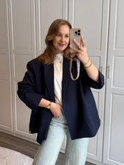 Boxy Blazer Jasmijn | Navy