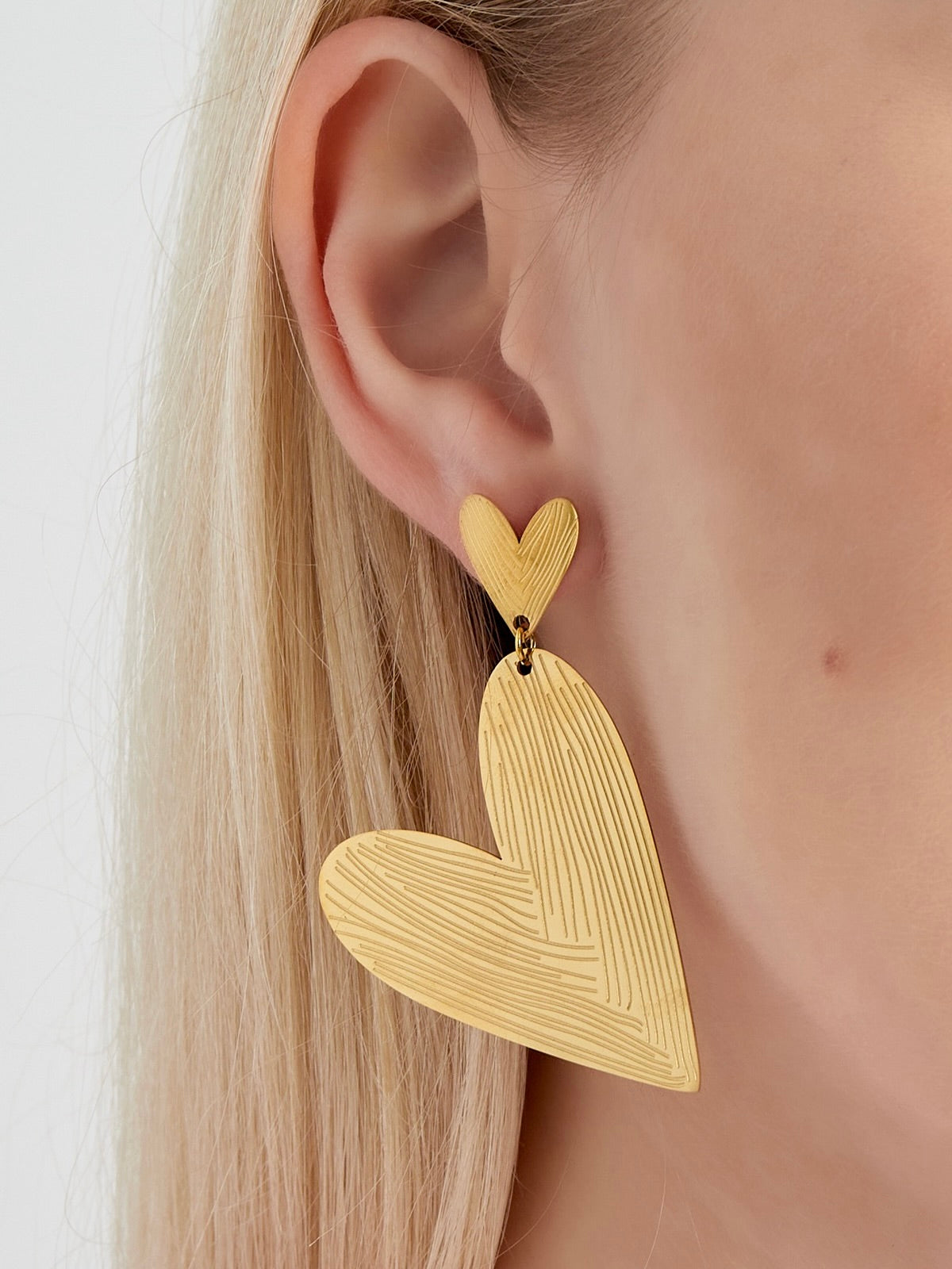 Double Love Oorbellen | Goud