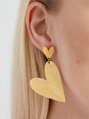 Double Love Oorbellen | Goud