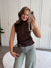 Satin Top Nina | Bruin