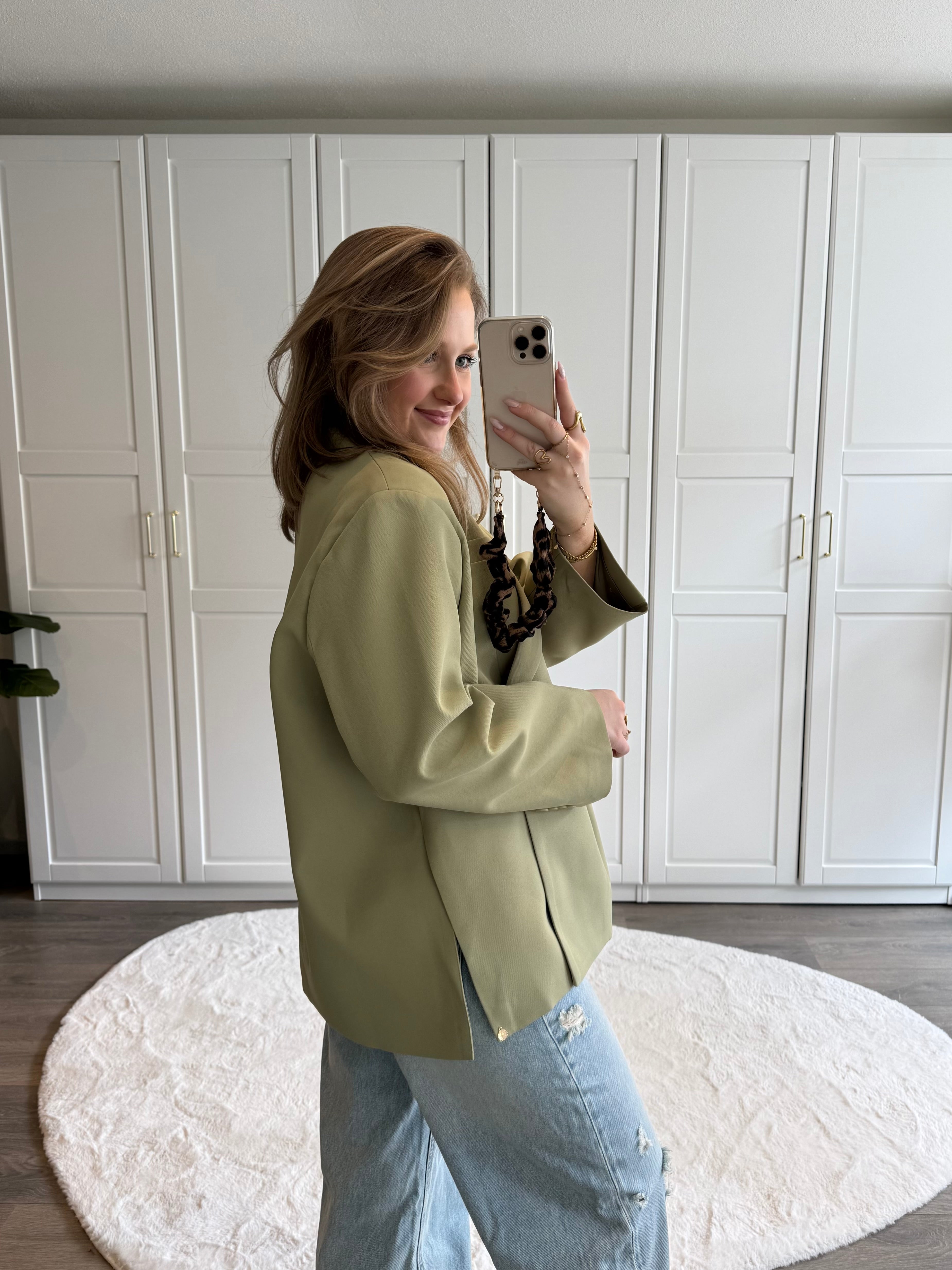 Boxy Blazer Jasmijn | Pistache