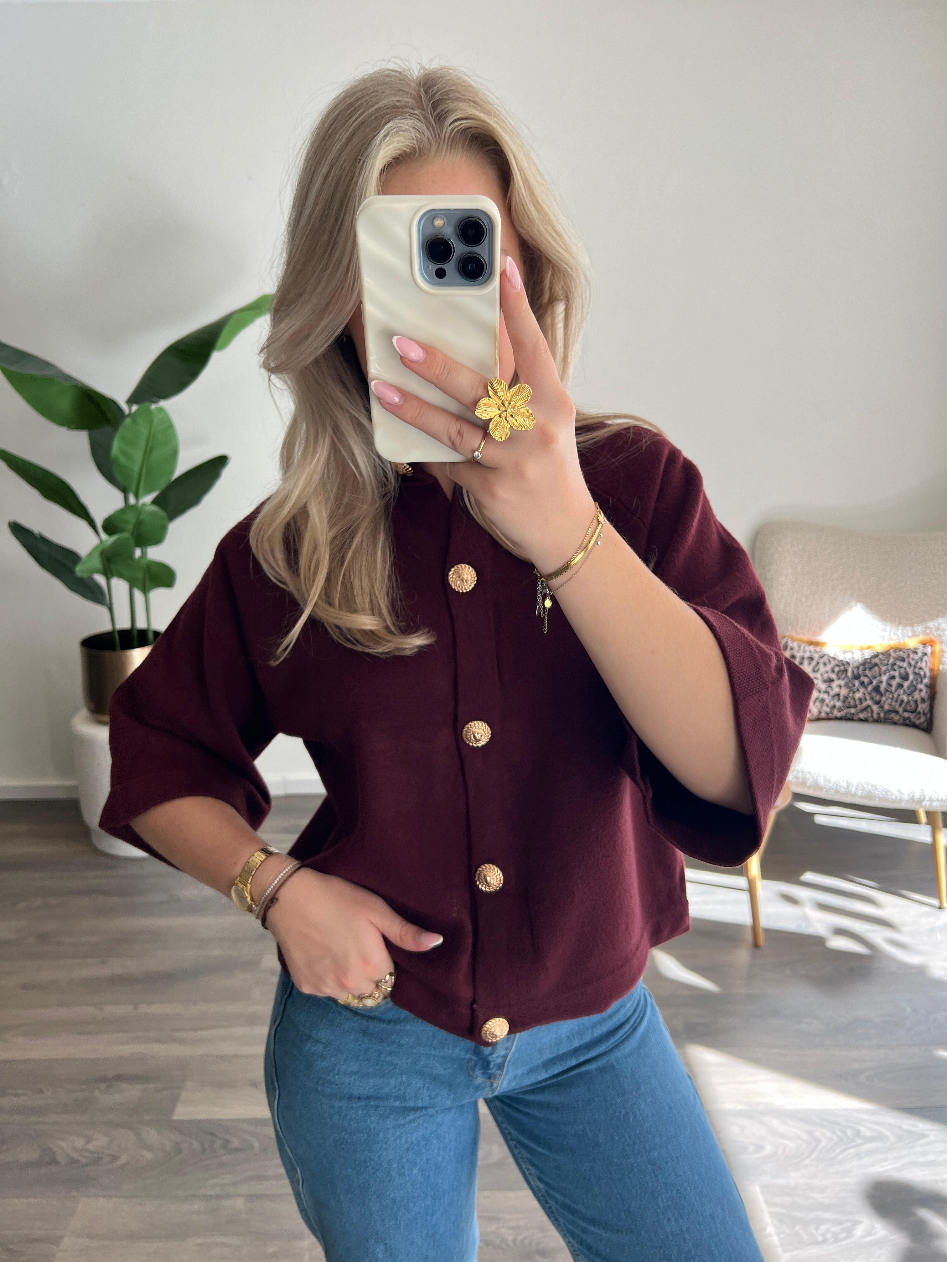 Vest Janine | Bordeaux