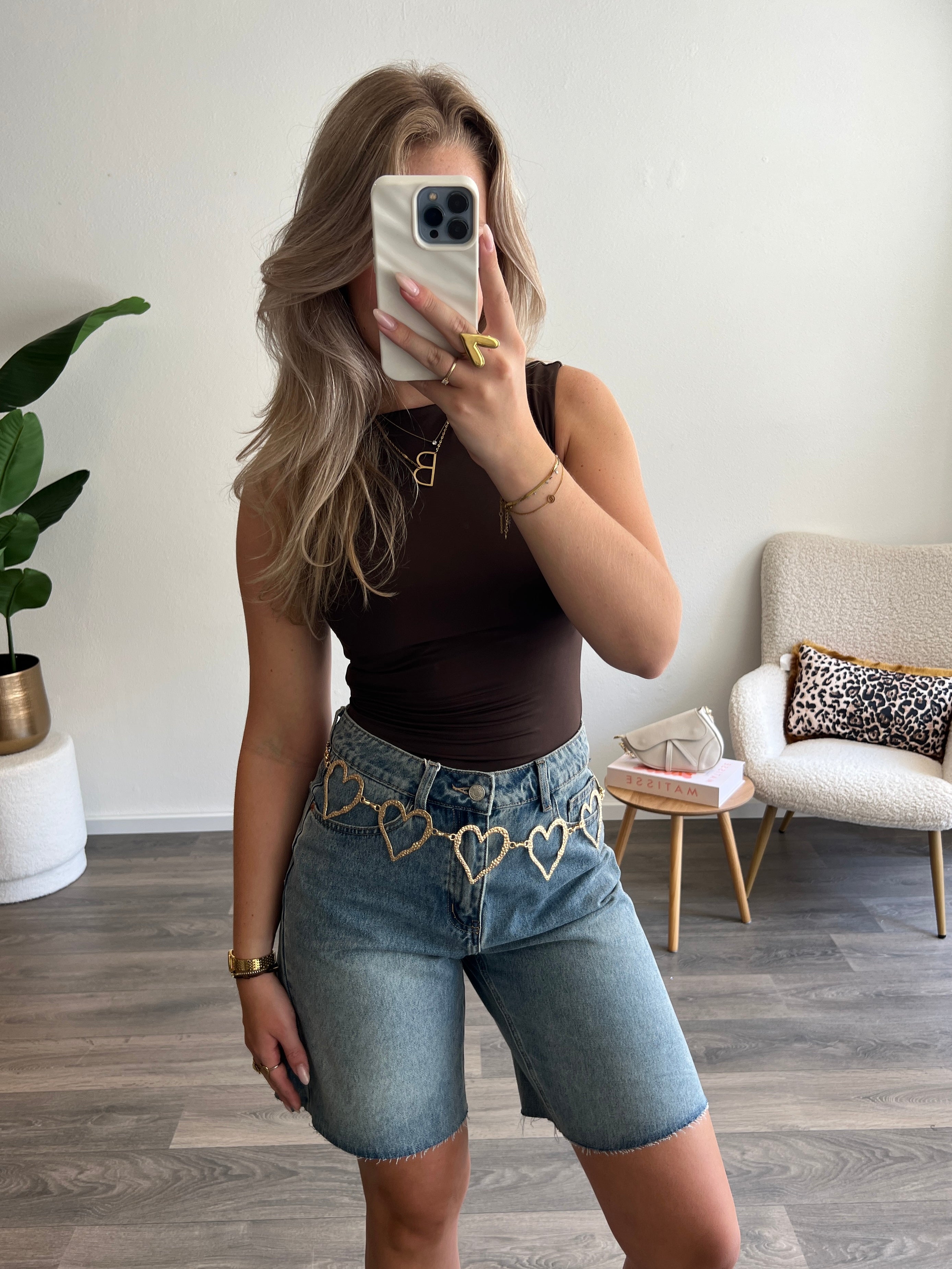 Denim Bermuda Short | Blauw