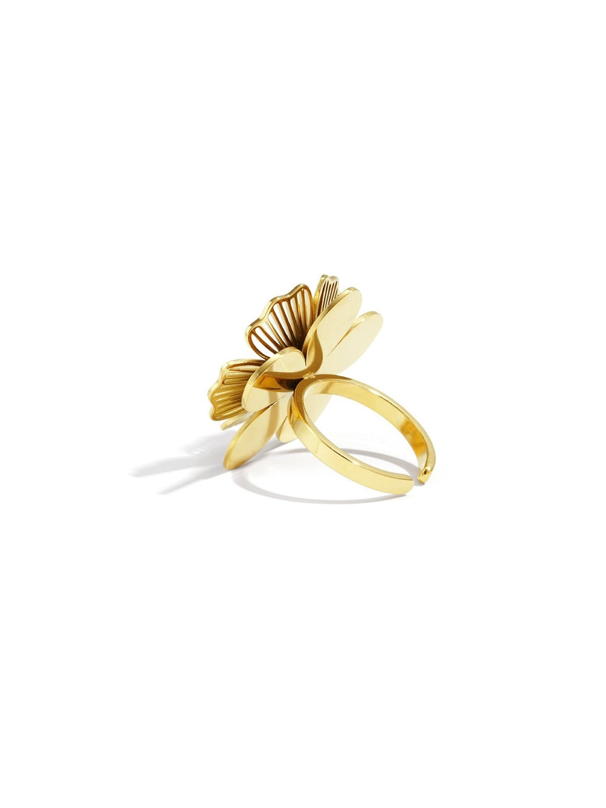 Flower Statement Ring | Goud
