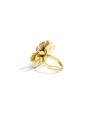 Flower Statement Ring | Goud