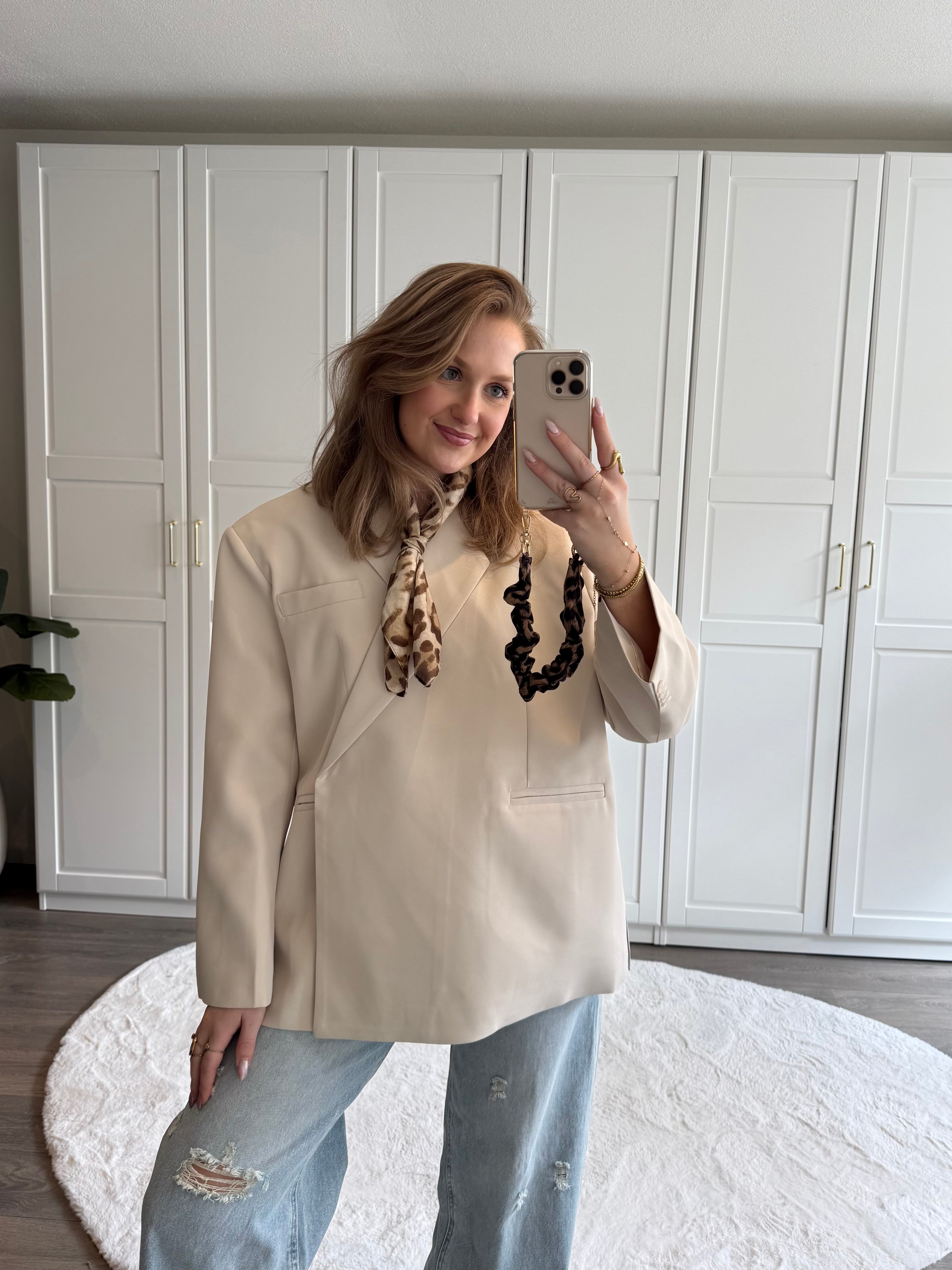 Boxy Blazer Jasmijn | Ecru
