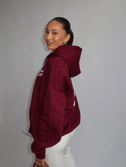 New Love Hoodie | Bordeaux