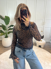 Lace Top Nura | Navy