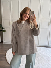 Boxy Blazer Jasmijn | Chequered Blauw