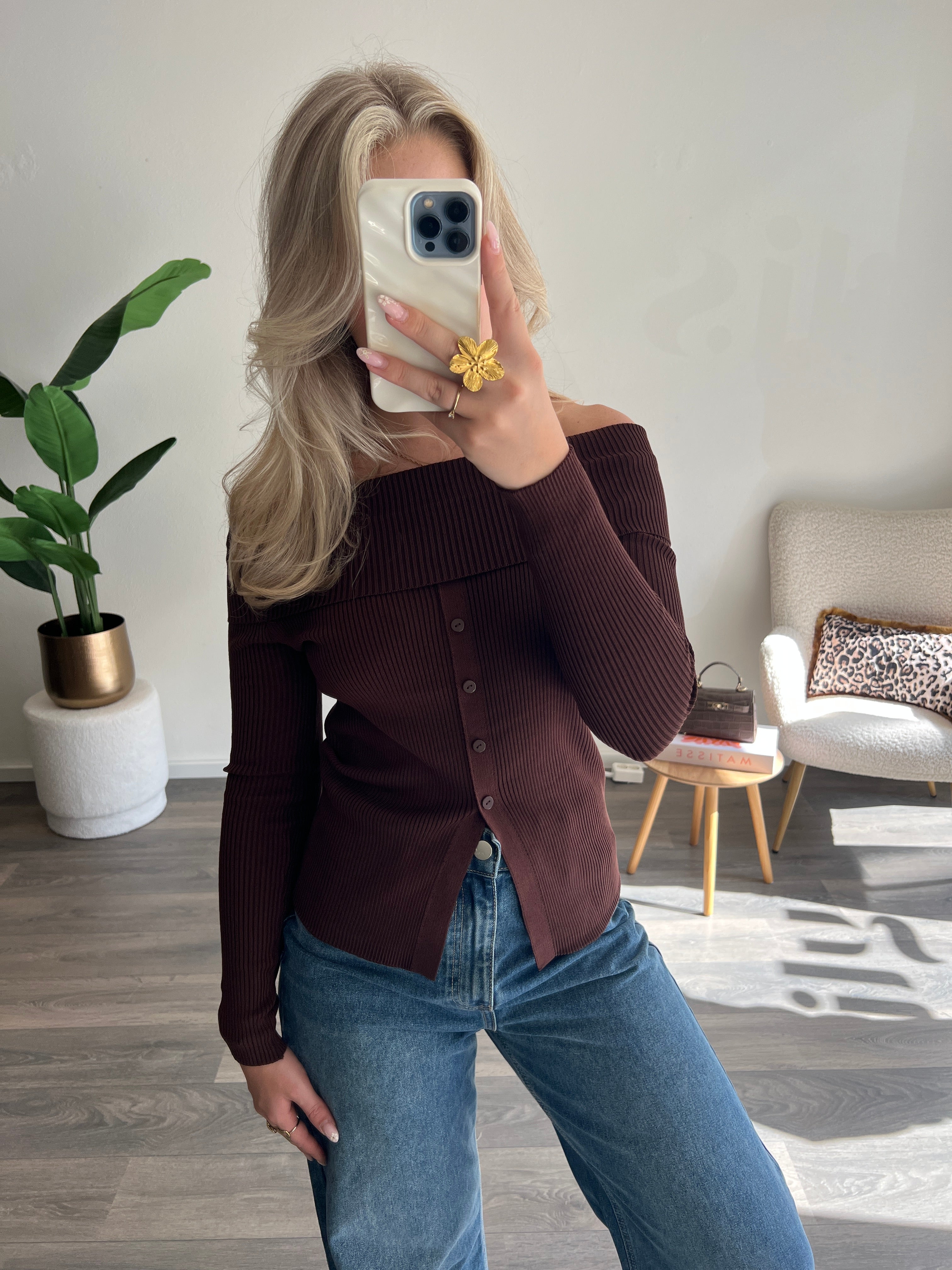Off Shoulder Top Julia | Choco