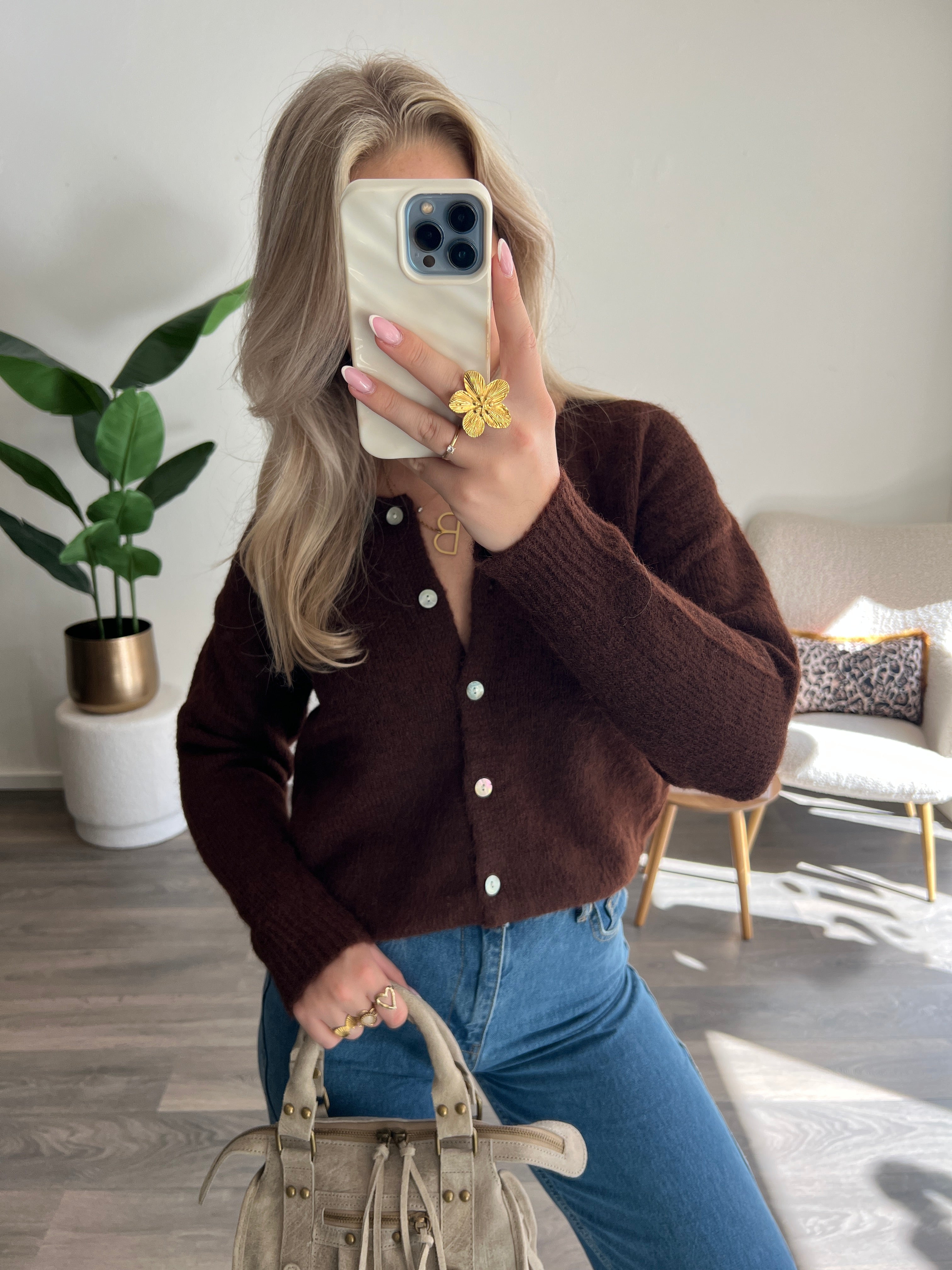 Vest Tessa | Choco