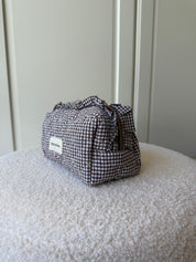 Toilettas Chequered | Bruin