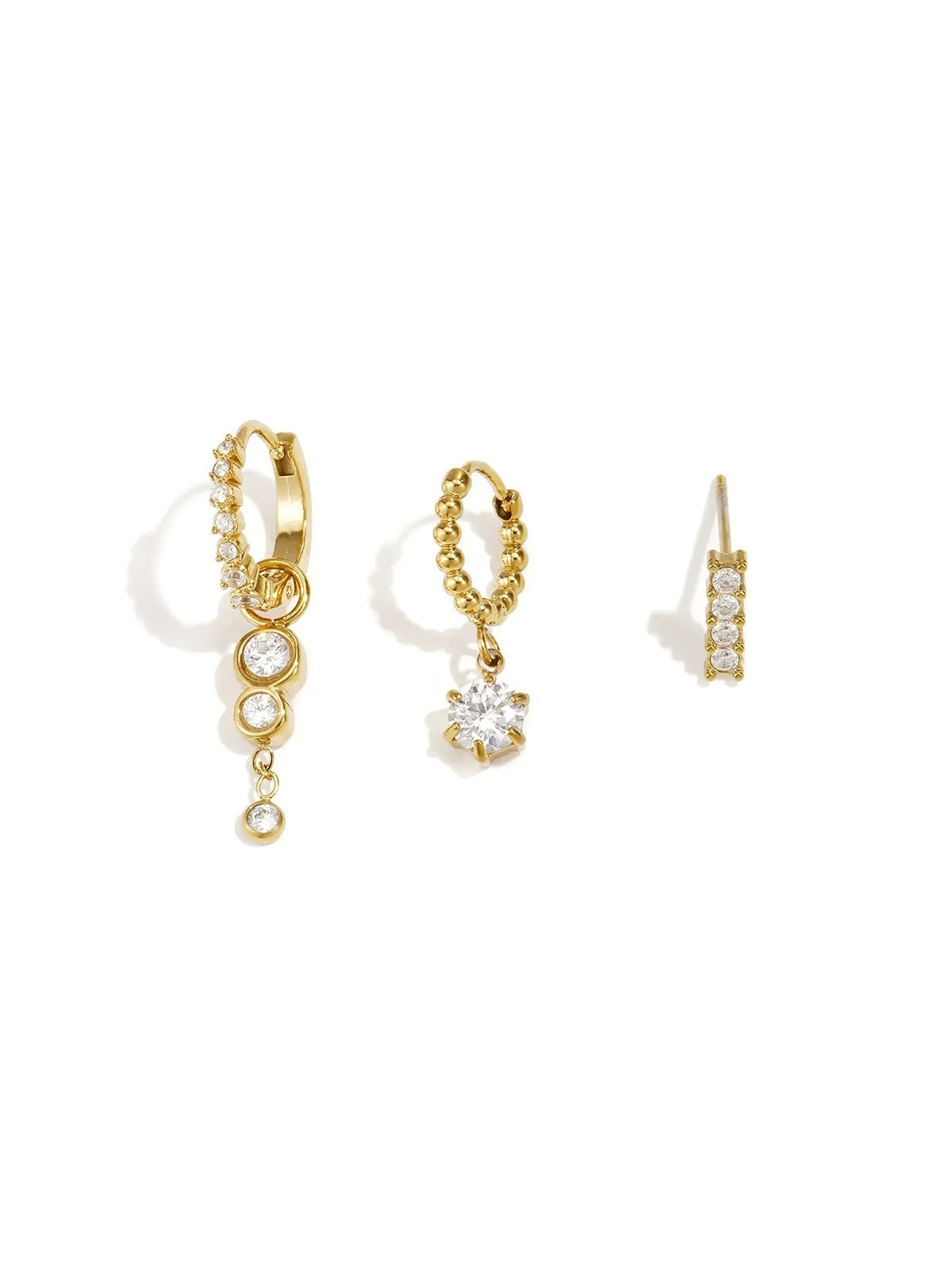 Oorbellen Set Bubble | Goud