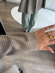 Boxy Blazer Jasmijn | Chequered Blauw