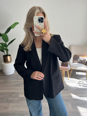 Strass Blazer Amy | Zwart