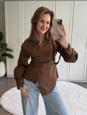 Tailored Blouse Zoë | Bruin