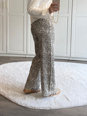 Wide Leg Jeans 7905 | Leopard