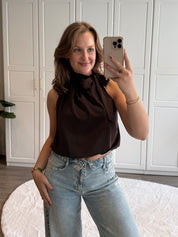 Halter Top Dominique | Bruin