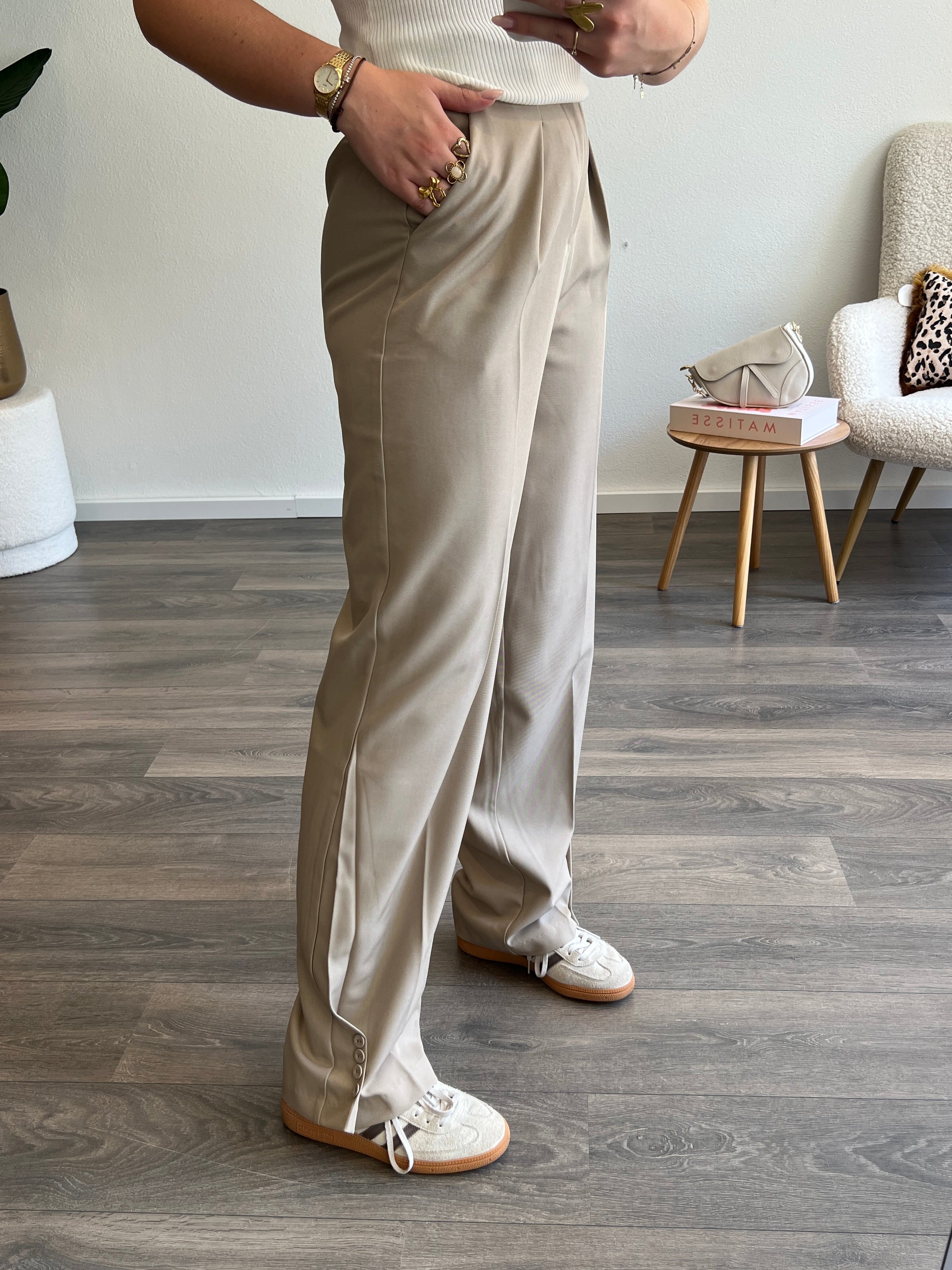Button Pantalon Anna | Beige
