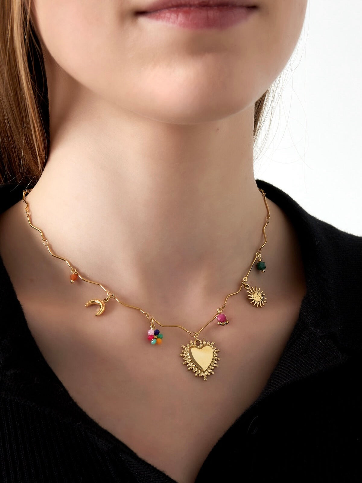 Ketting Colour Charm | Goud