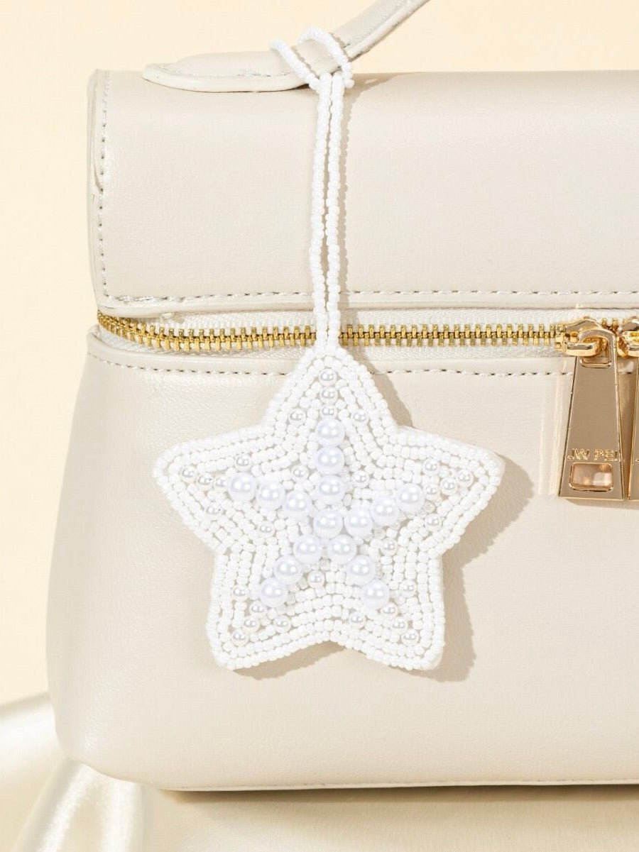 Hanger Beaded Star | Wit