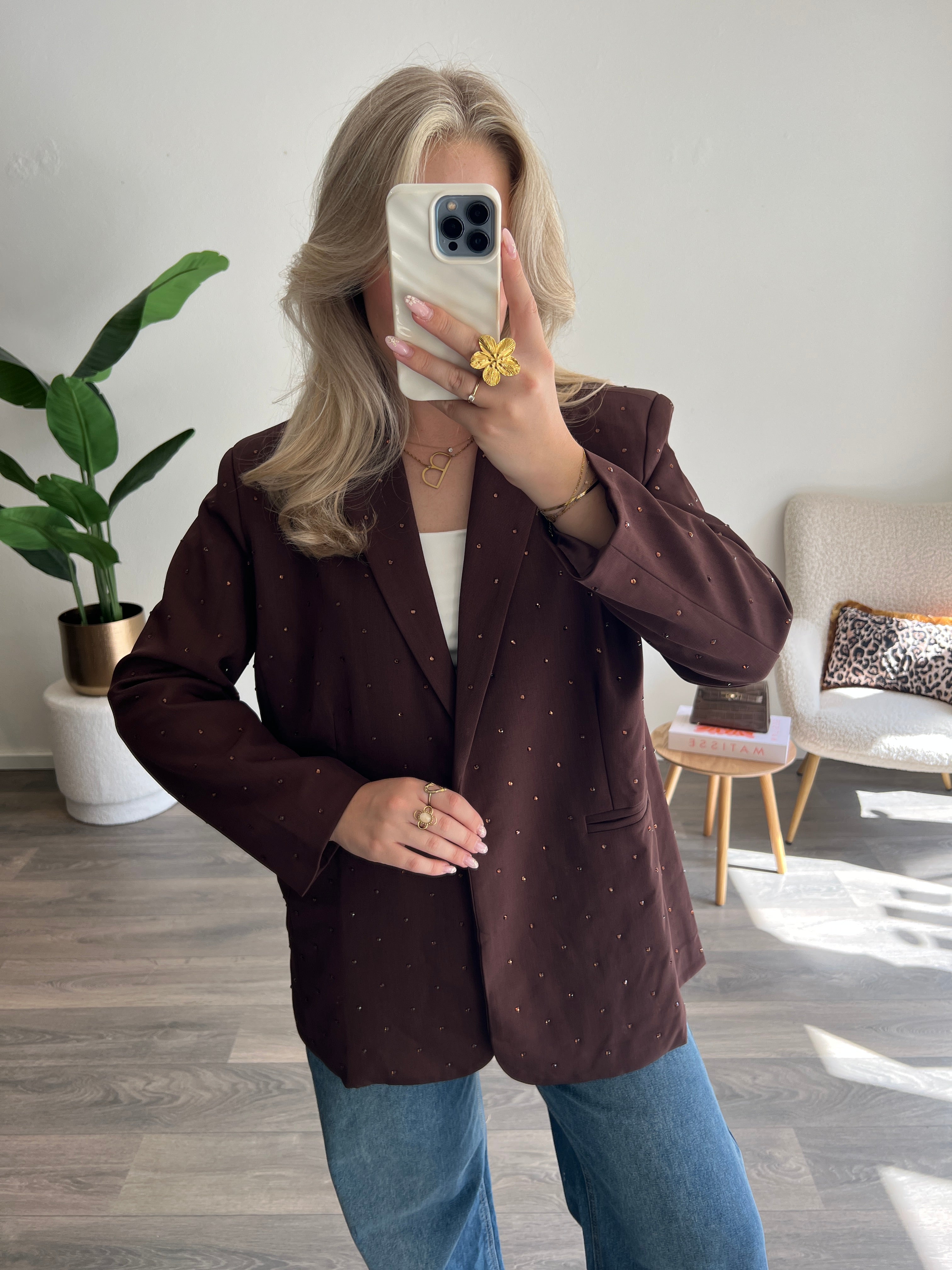 Strass Blazer Amy | Choco
