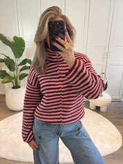 Zip Vest Moon | Bordeaux