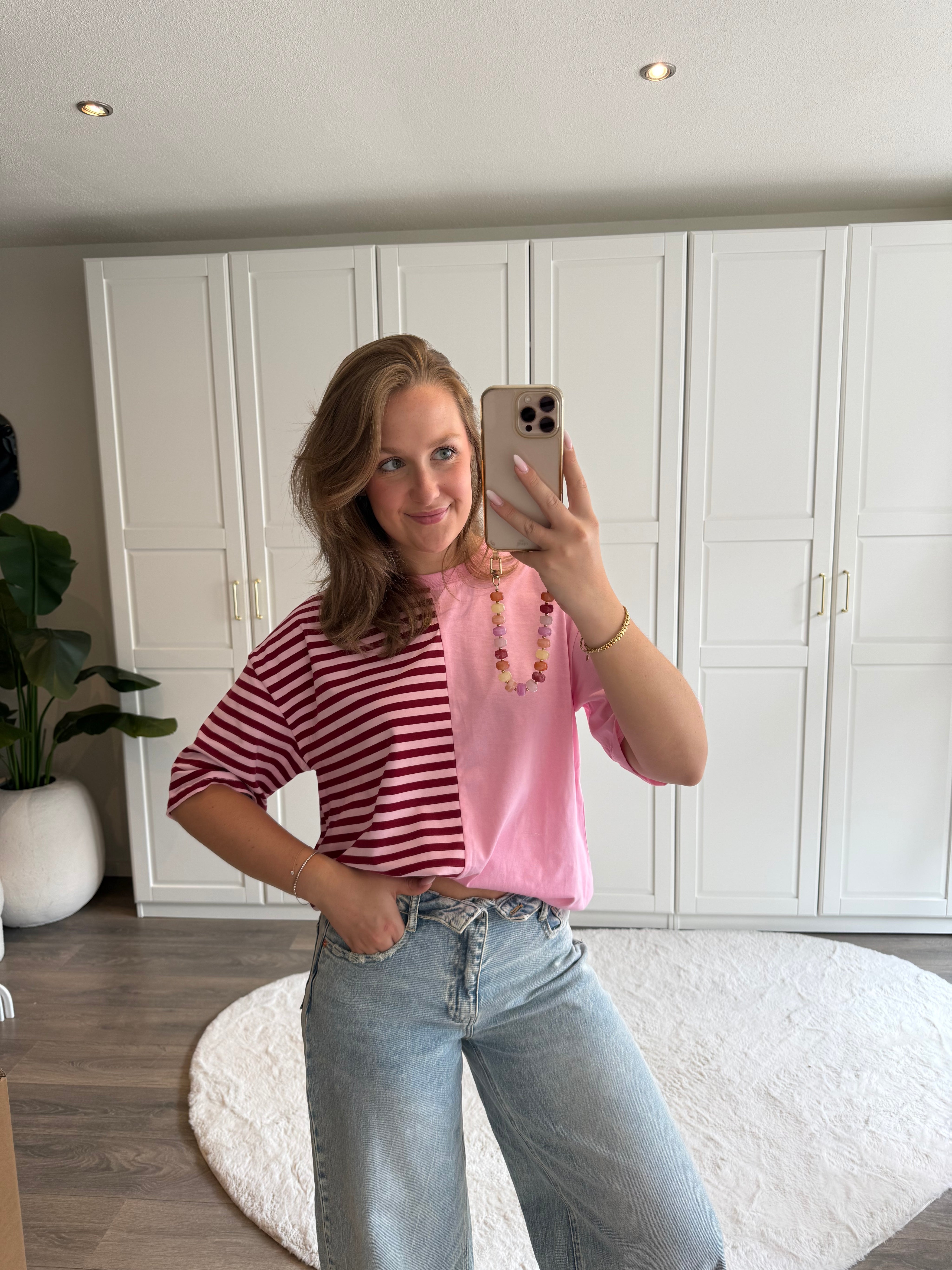 Half Striped T-shirt