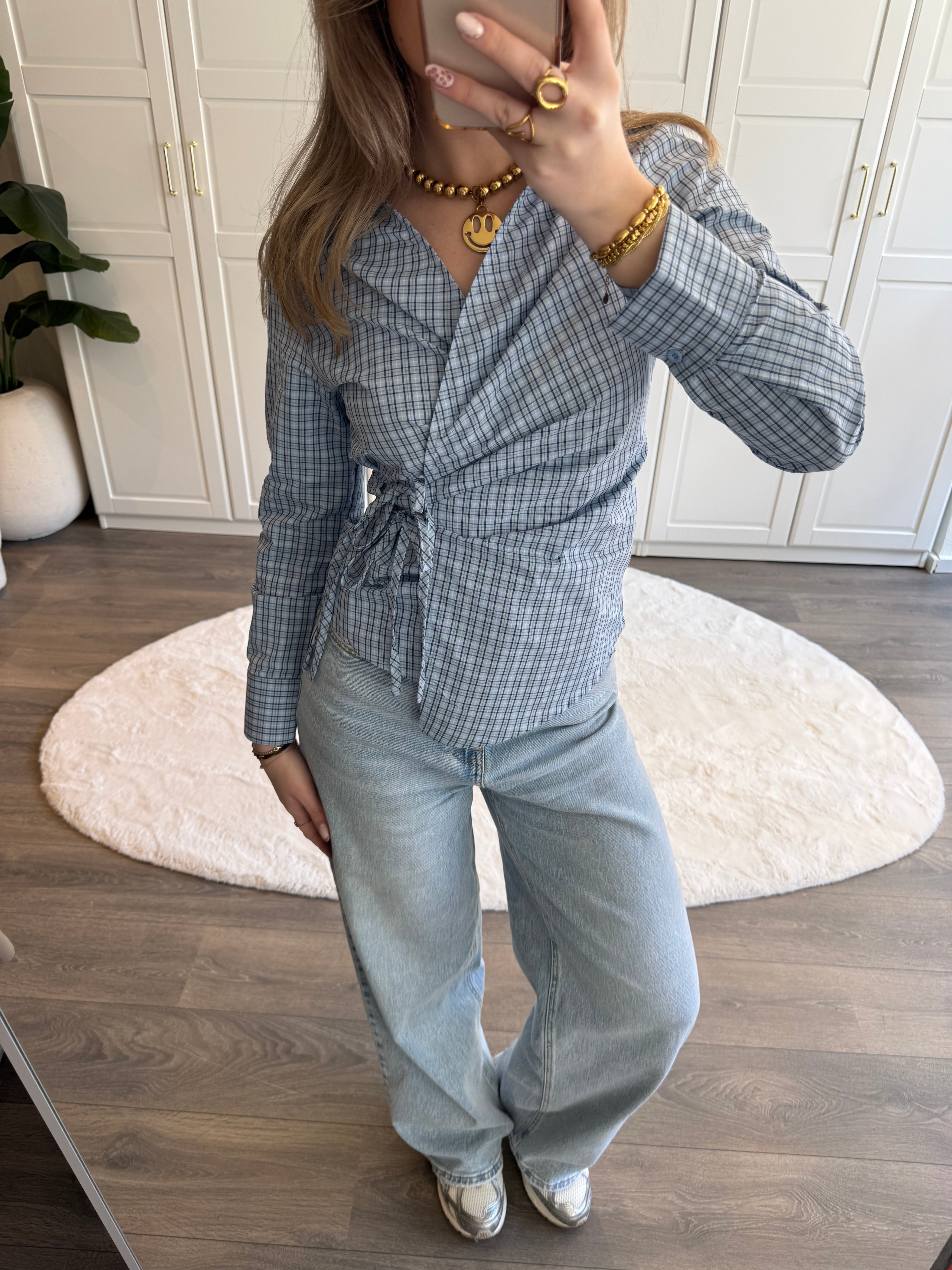 Tailored Blouse Ivy | Blauw