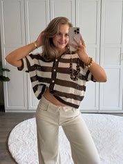 Knitted Blouse Pauline | Bruin