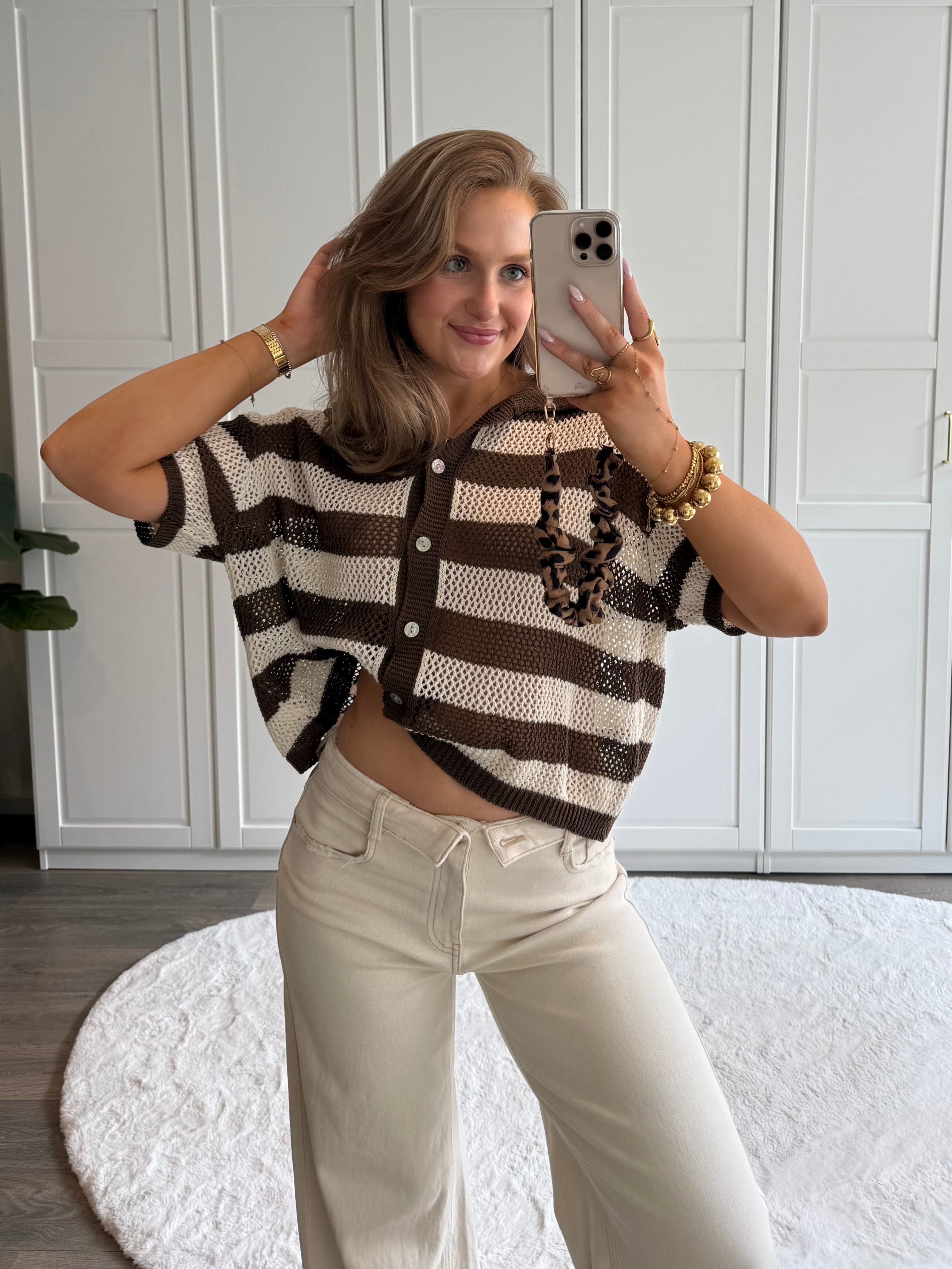 Knitted Blouse Pauline | Bruin