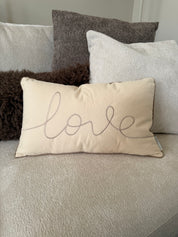 Kussen Love | Creme
