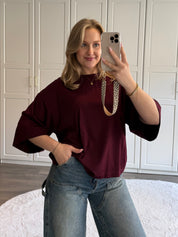 T-Shirt Linde | Bordeaux