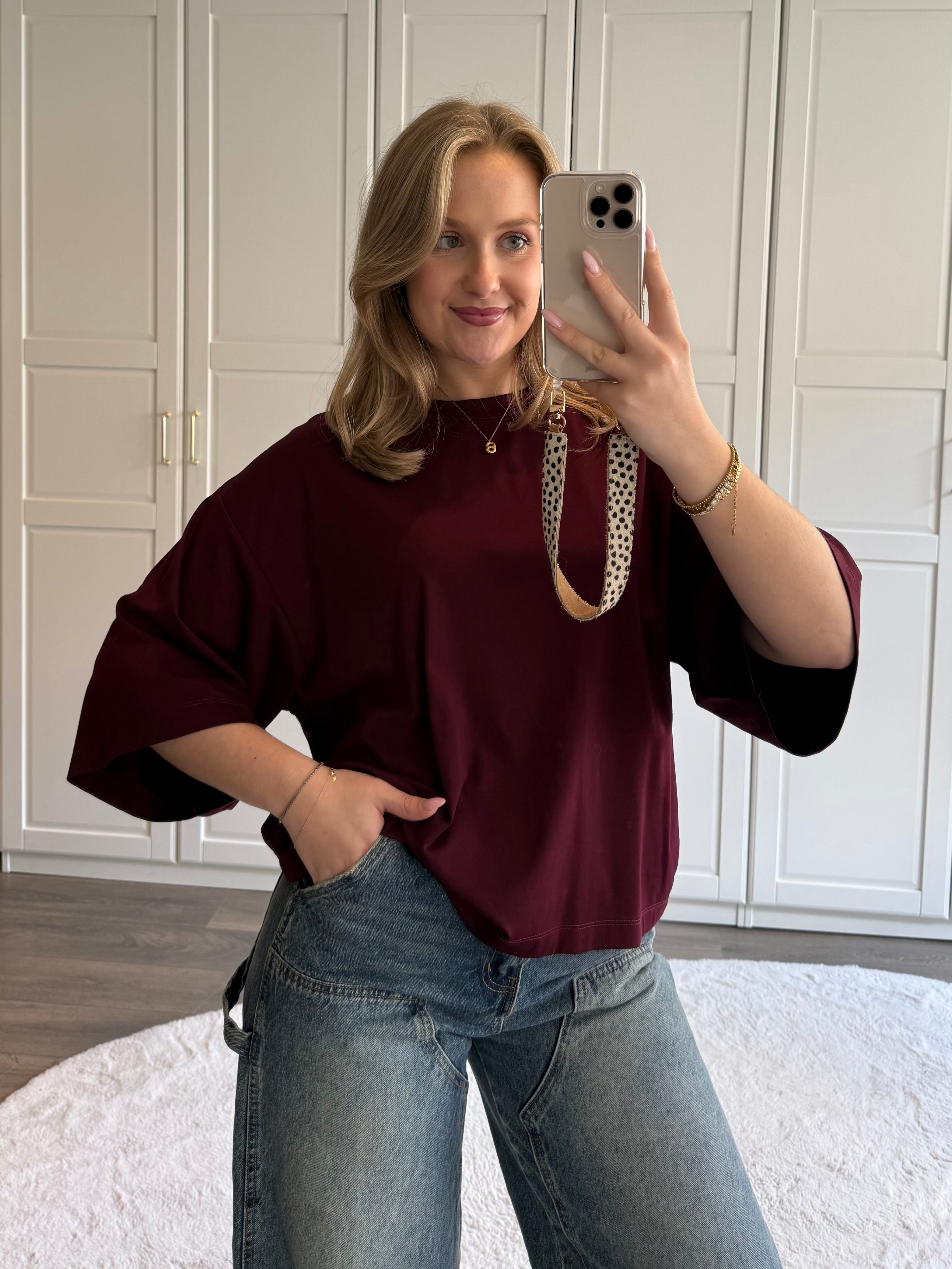 T-Shirt Linde | Bordeaux