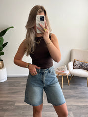 Denim Bermuda Short | Blauw