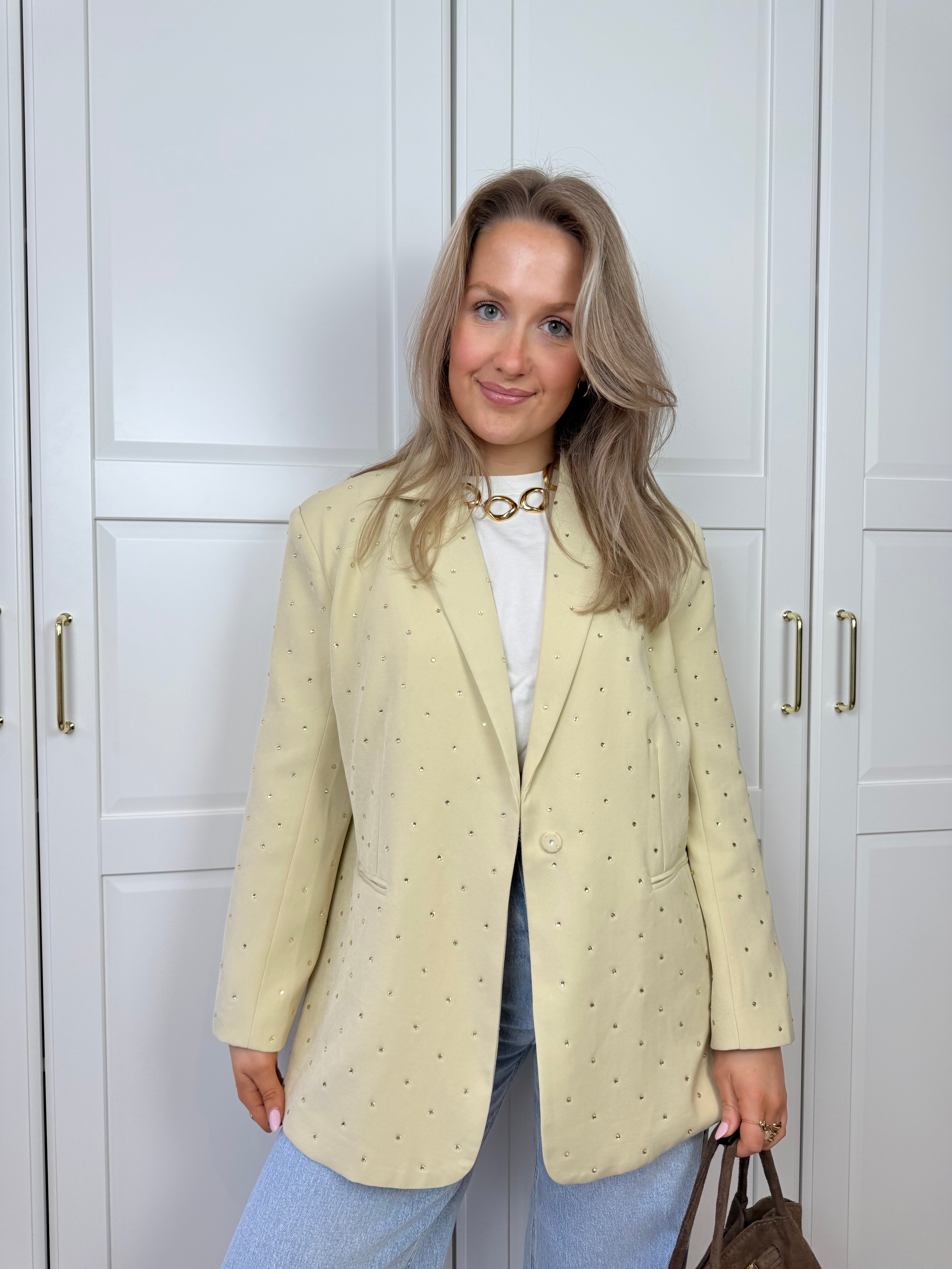 Strass Blazer Amy | Geel