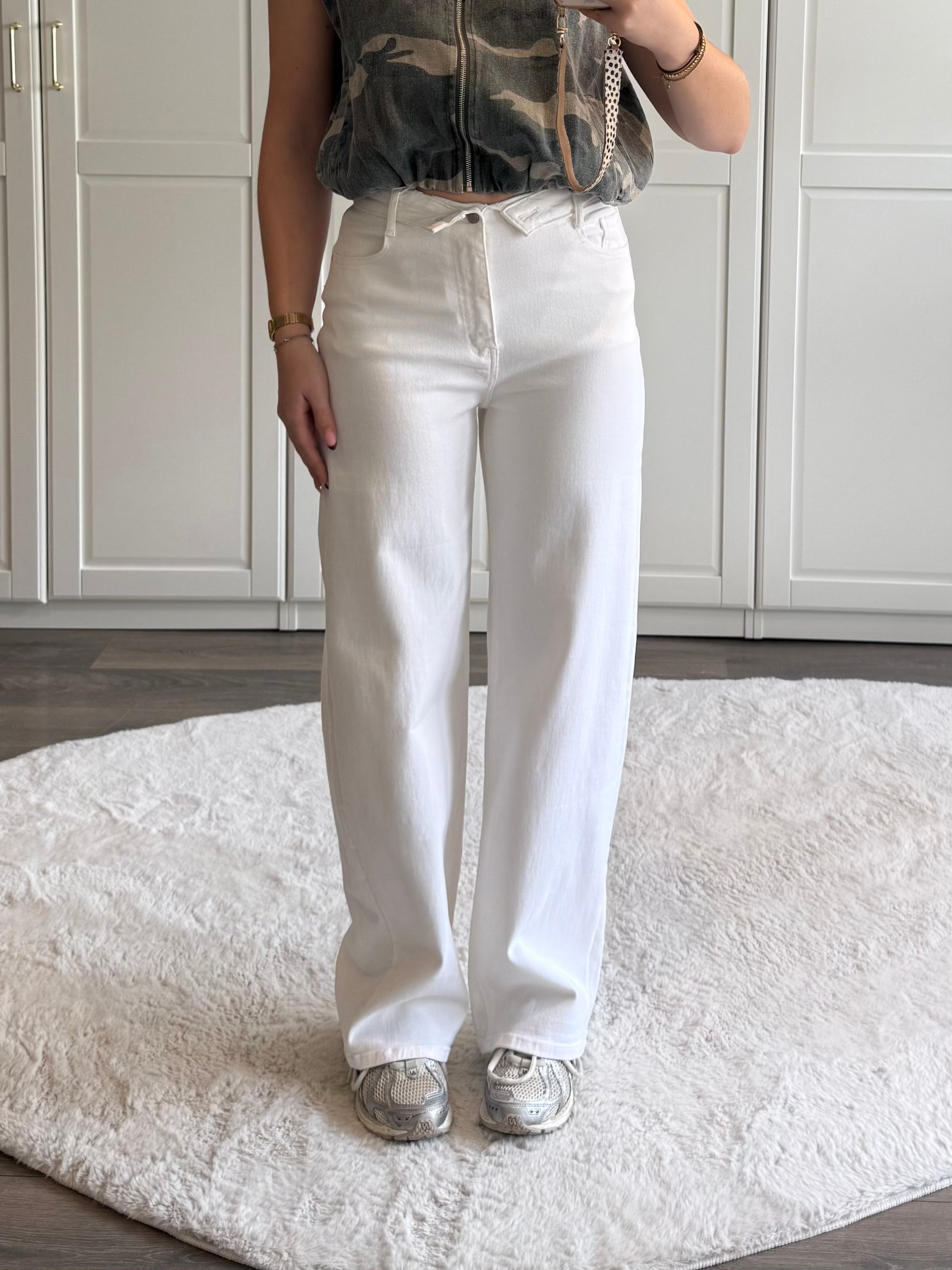 Folded Barrel Jeans 1511 | Wit