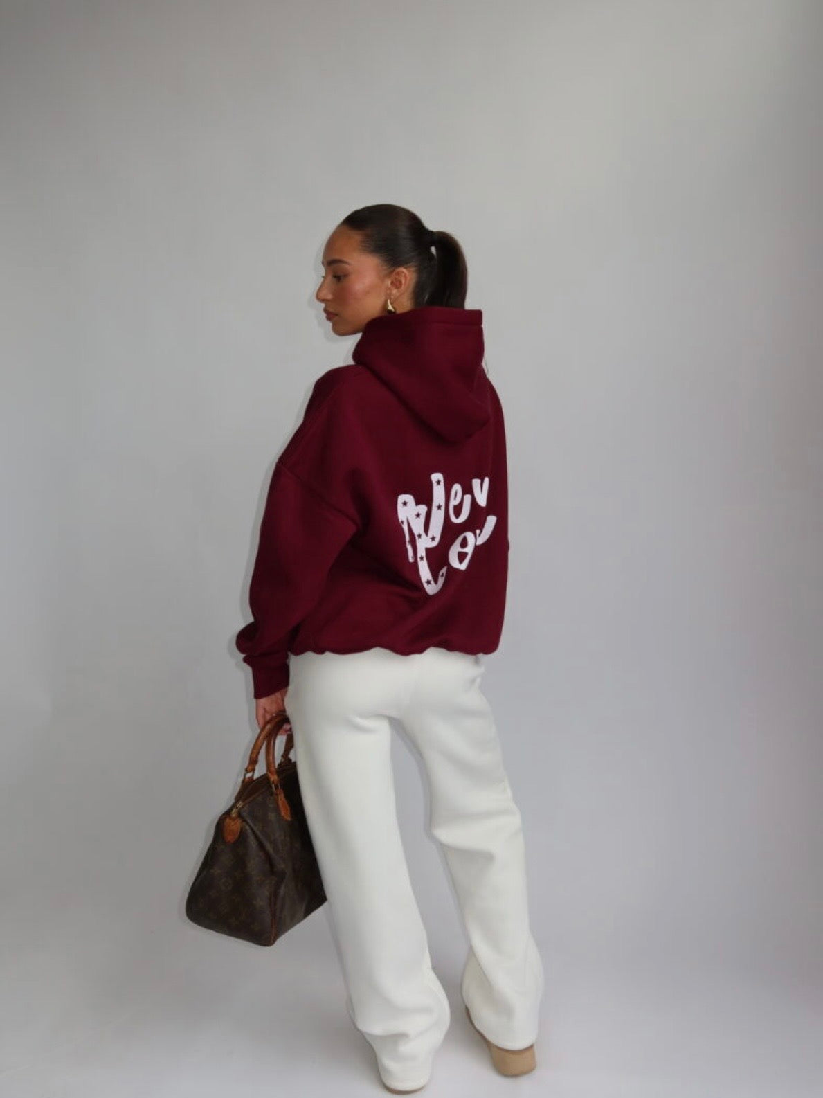 New Love Hoodie | Bordeaux