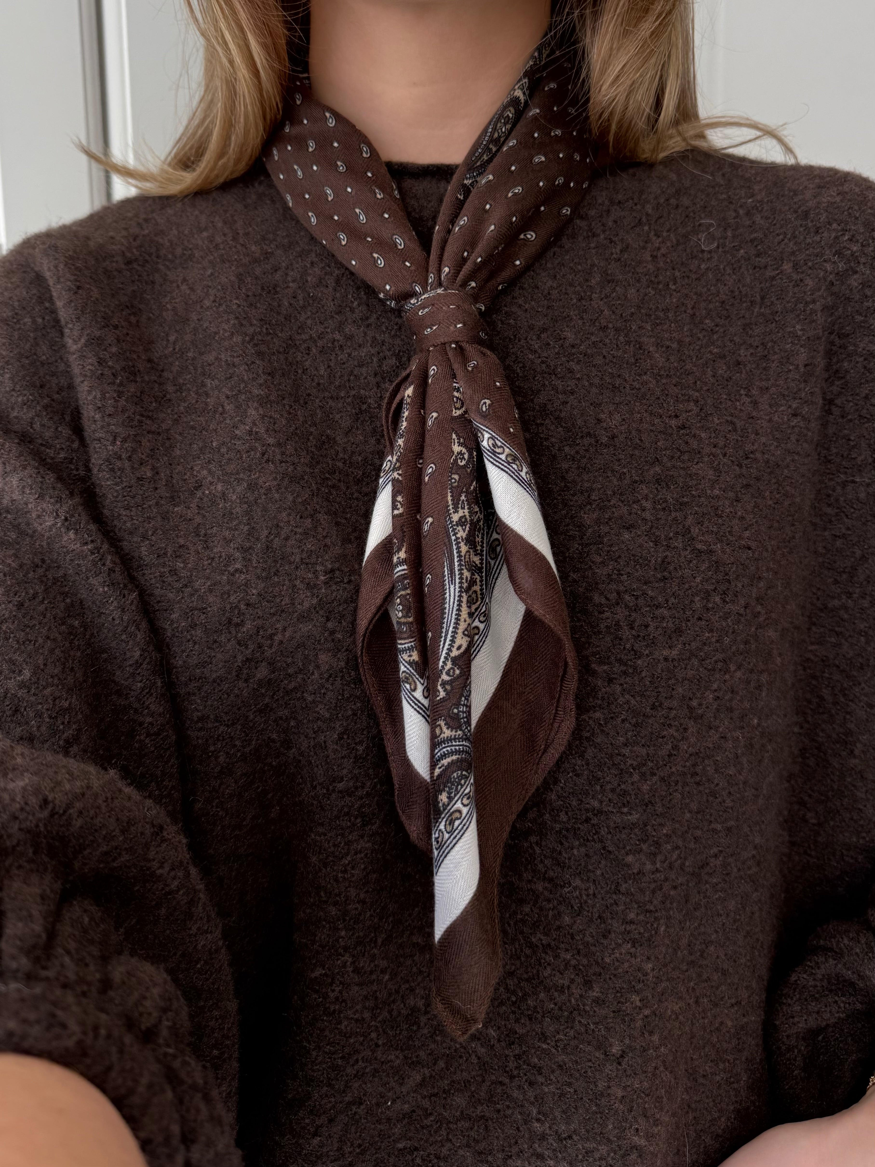 Sjaal Paisley | Bruin
