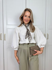 Denim Blouse Charlie | Wit