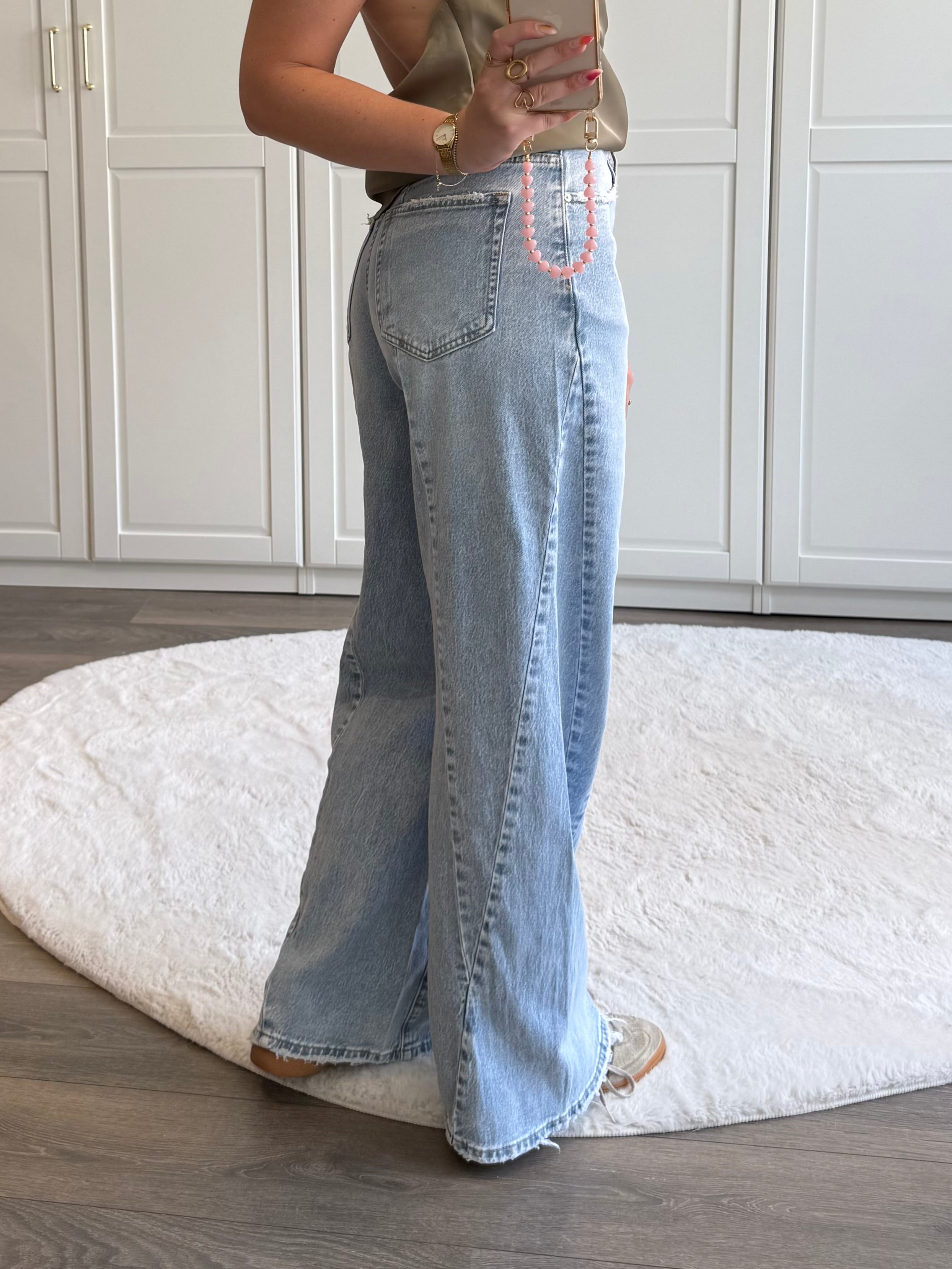 Wide Leg Jeans 3907 | Blauw