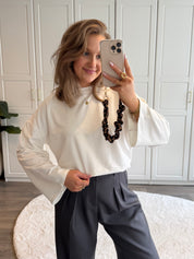 Longsleeve T-shirt Julia | Wit