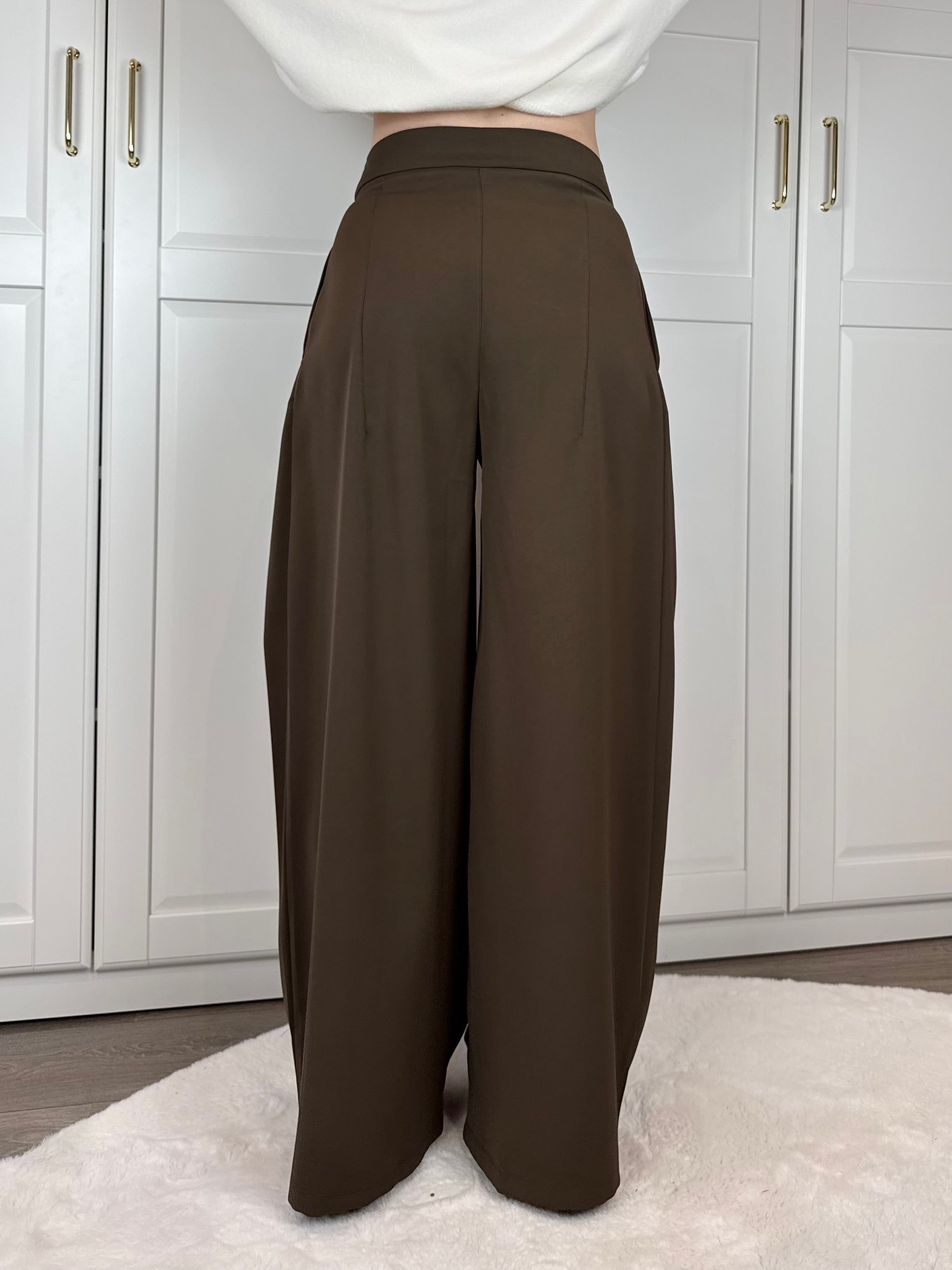 Wide Leg Pantalon Amber | Bruin