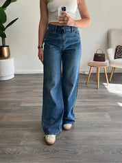 Baggy Wide Leg Jeans 3257 Tall | Blauw